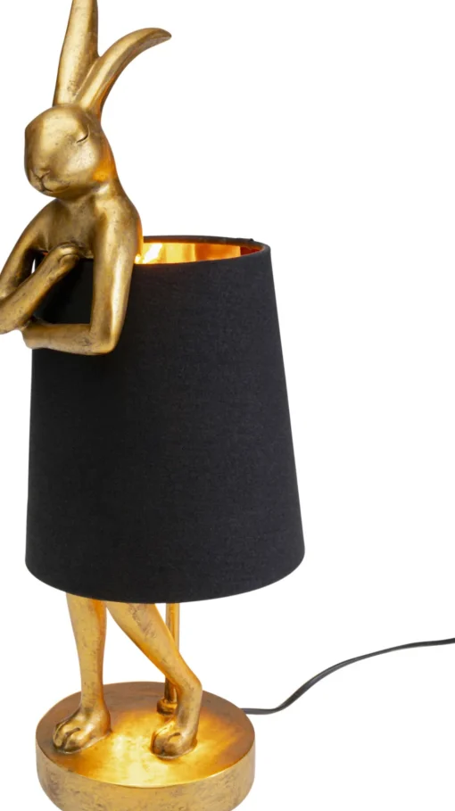 Tischleuchte Animal Rabbit Gold/Schwarz 50cm