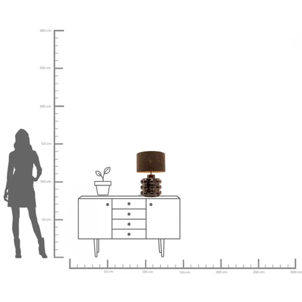 Tischleuchte Calamaro 58cm
