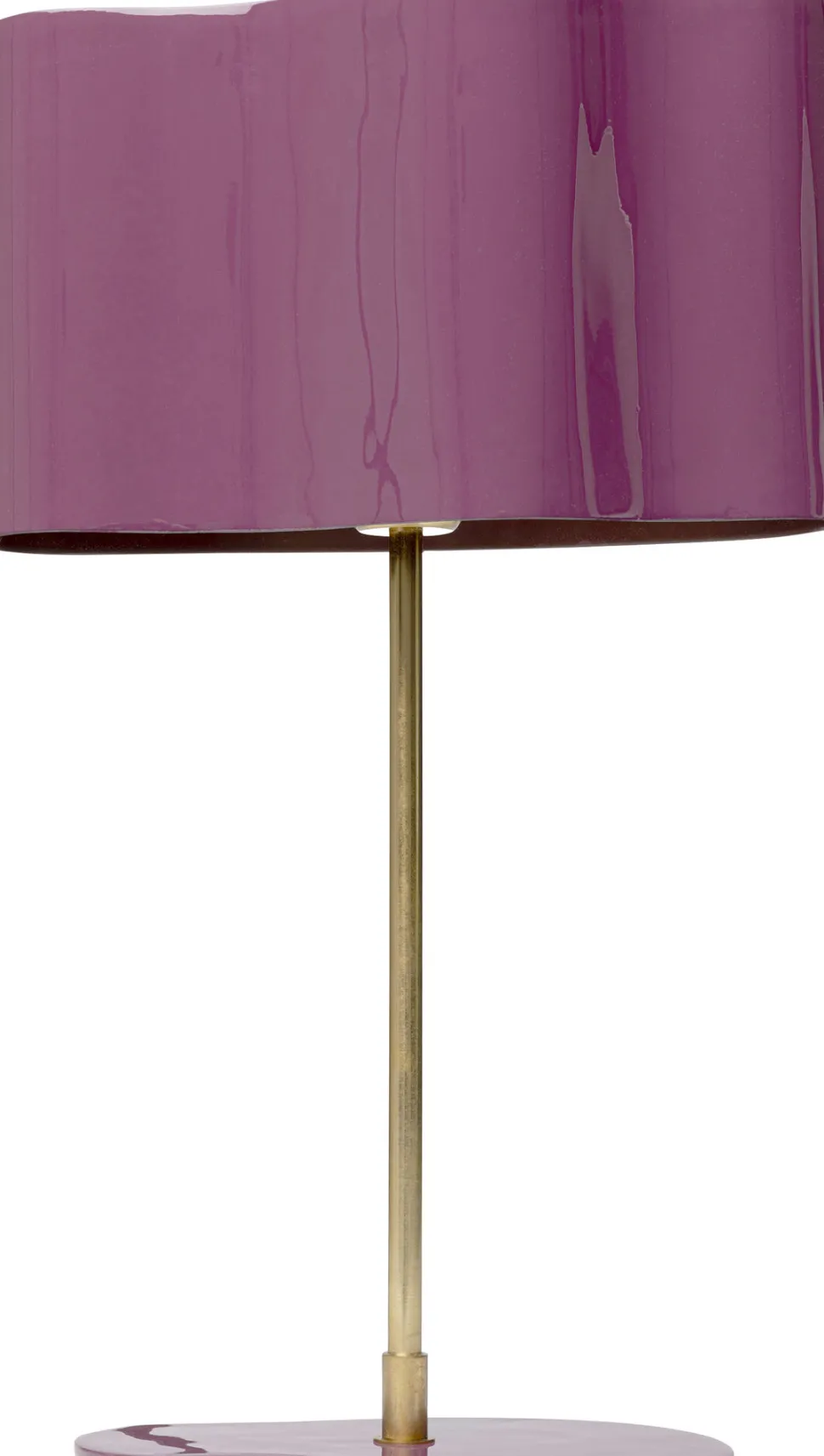 Tischleuchte Cloudy Oval Pflaume 49cm