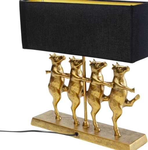 Tischleuchte Dancing Cows Schwarz