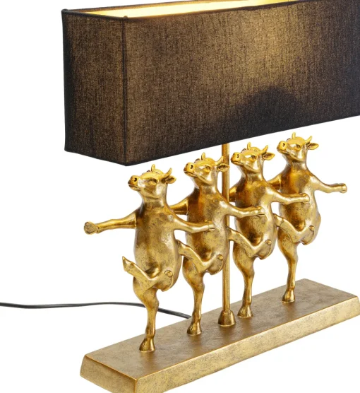 Tischleuchte Dancing Cows Schwarz