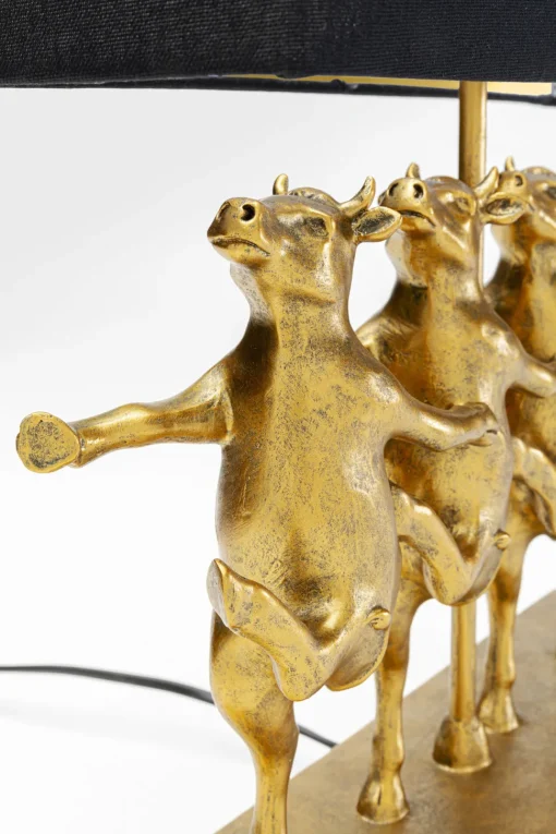 Tischleuchte Dancing Cows Schwarz