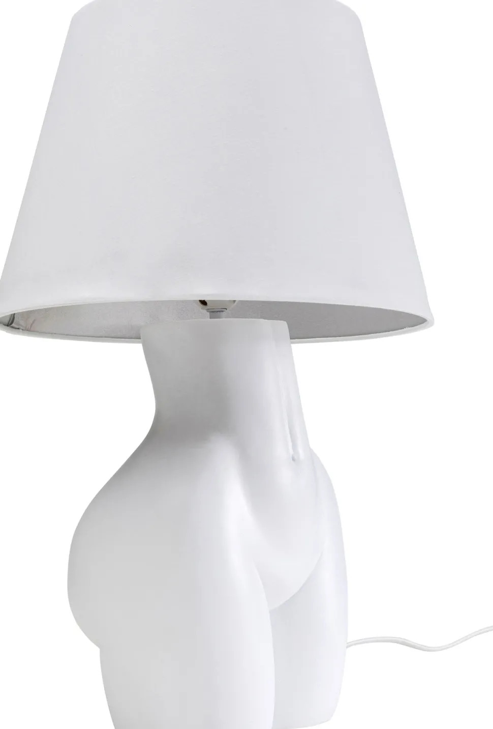 Tischleuchte Donna Weiß 48cm