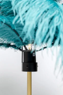 Tischleuchte Feather Palm Grün 60cm