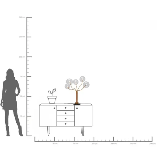 Tischleuchte Future View 72cm