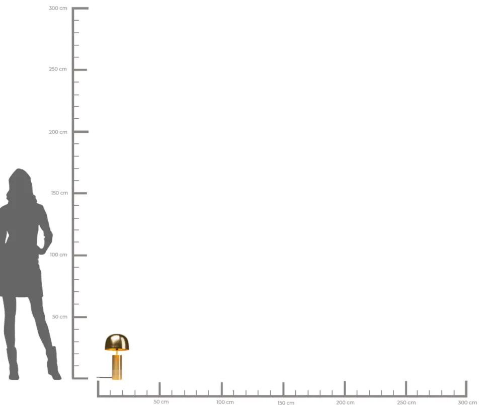 Tischleuchte Loungy Gold 38cm