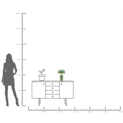 Tischleuchte Loungy Salbei 38cm