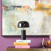 Tischleuchte Loungy Schwarz 38cm