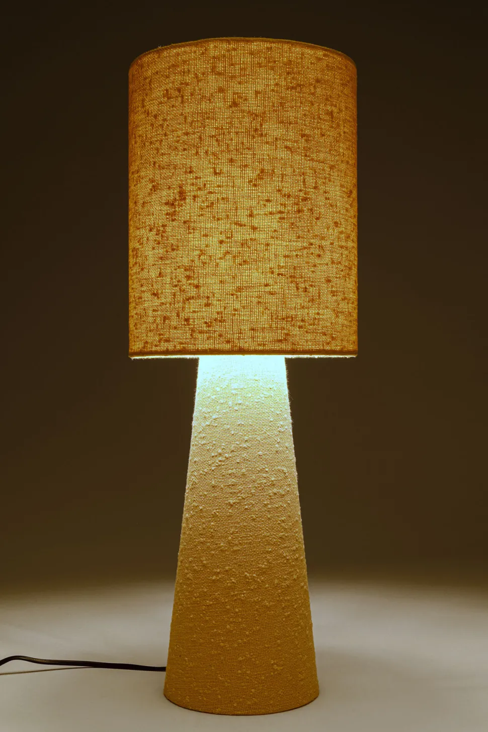 Tischleuchte Marleen Beige Boucle 60cm