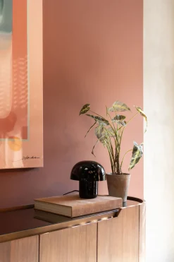 Tischleuchte Mushroom Schwarz 20cm