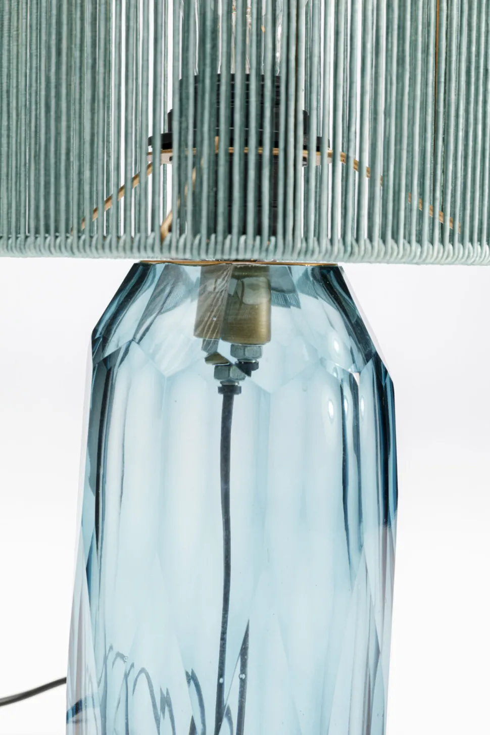 Tischleuchte Vecchio Blau 42cm