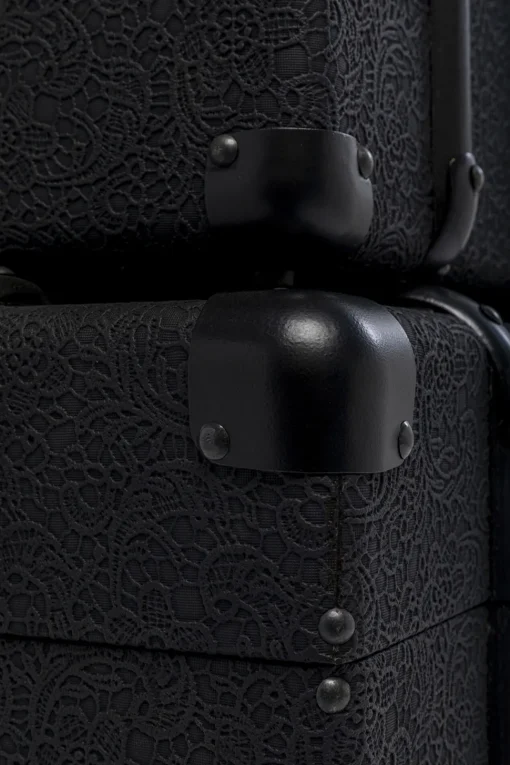 Truhe Voyage Schwarz (3/Set)