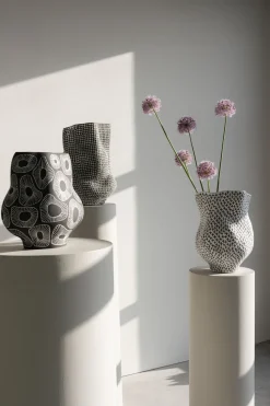 Vase Anemone Grau 33cm