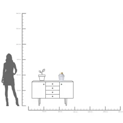 Vase Barfly Grey 30cm