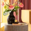 Vase Donna Schwarz 40cm