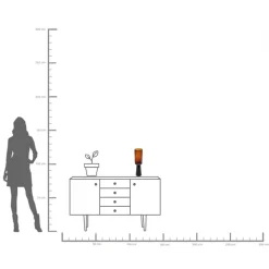 Vase Enigma Braun 41cm