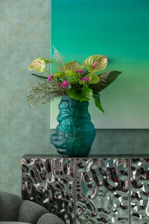 Vase Enrique Türkis 47cm