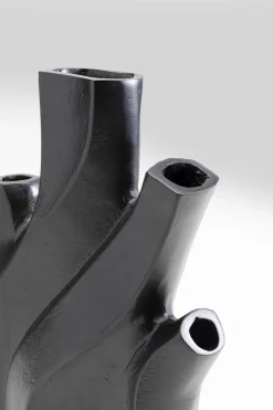 Vase Flame Schwarz 25cm