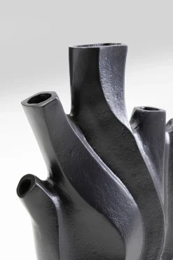 Vase Flame Schwarz 25cm