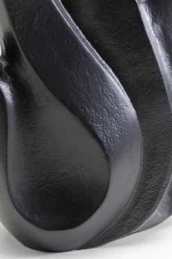 Vase Flame Schwarz 25cm