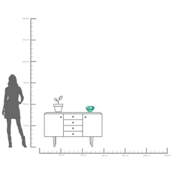 Vase Grazioso Grün 32cm