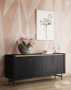 Vase Half Face Anthrazit 31cm