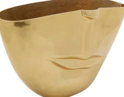 Vase Half Face Gold 46cm