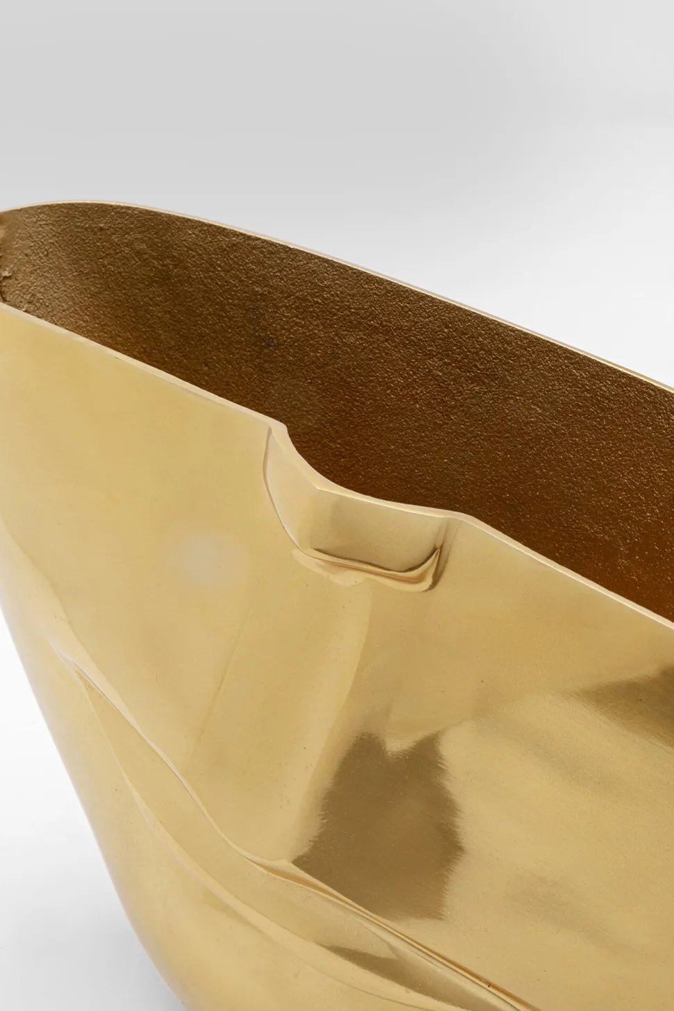 Vase Half Face Gold 46cm