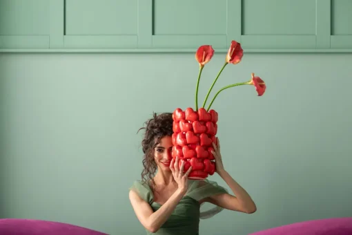 Vase Hearts 33cm