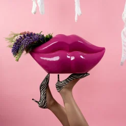 Vase Lips Pink 28cm