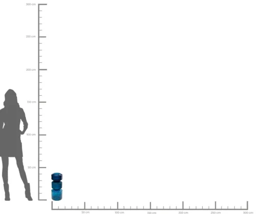 Vase Marvelous Duo Blau 42cm