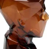 Vase Prisma Face Braun 30cm