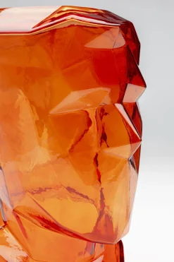 Vase Prisma Face Orange 30cm