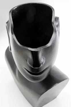 Vase Rostro Side Schwarz 27cm
