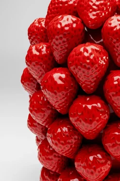 Vase Strawberries Rot 30cm
