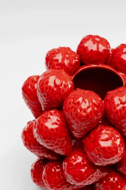 Vase Strawberries Rot 24cm