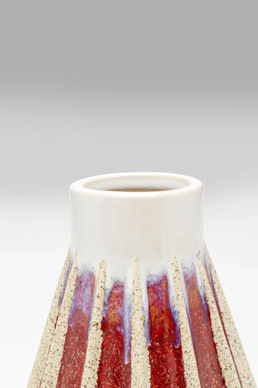 Vase Tic Tac Rot 24cm
