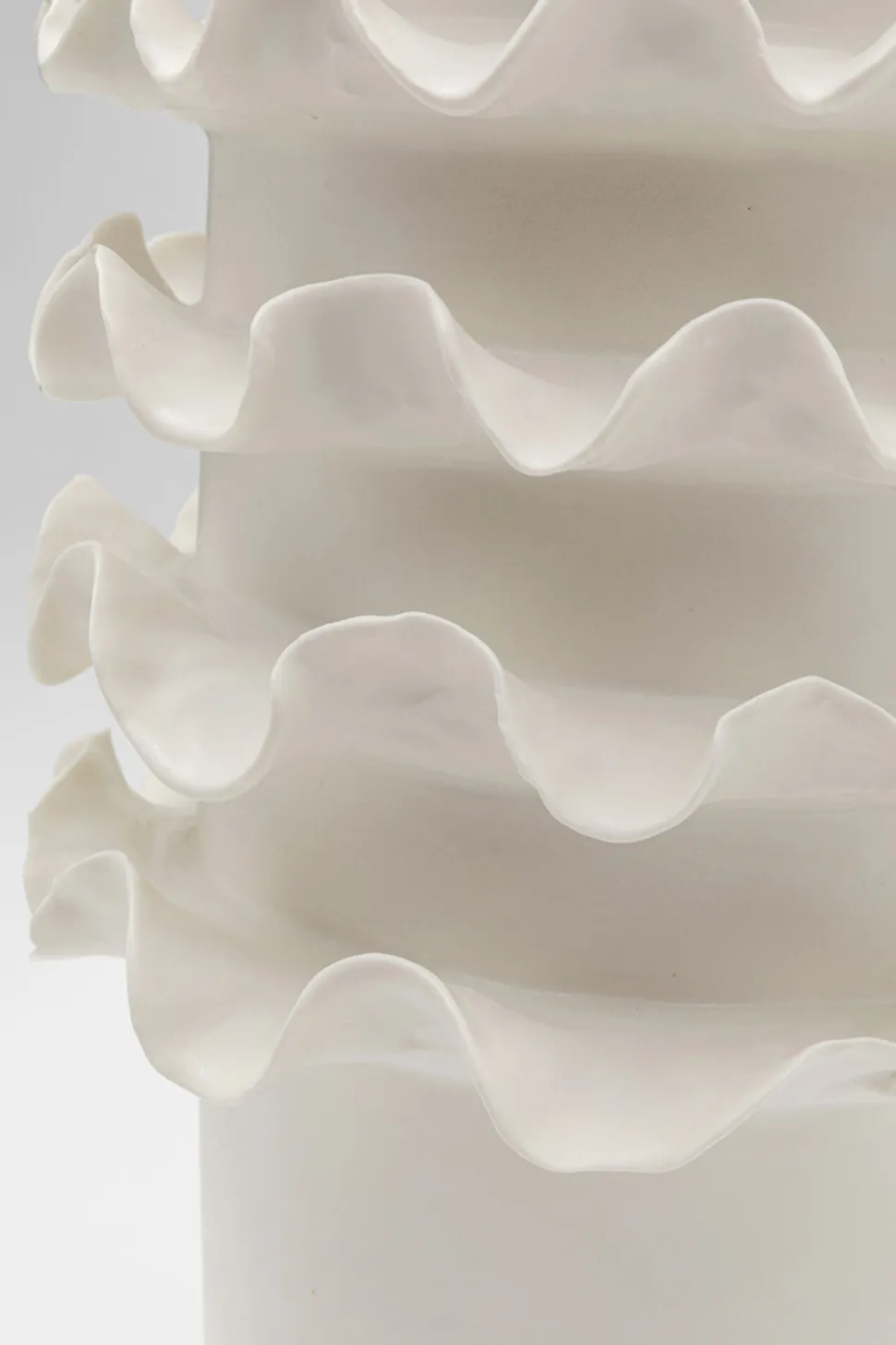 Vase Viento Weiß 39cm