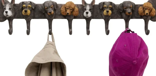 Wandgarderobe Dog Family 69cm