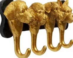 Wandgarderobe Dog Family Gold 31cm