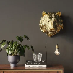 Wandleuchte Animal Tiger Head 34cm