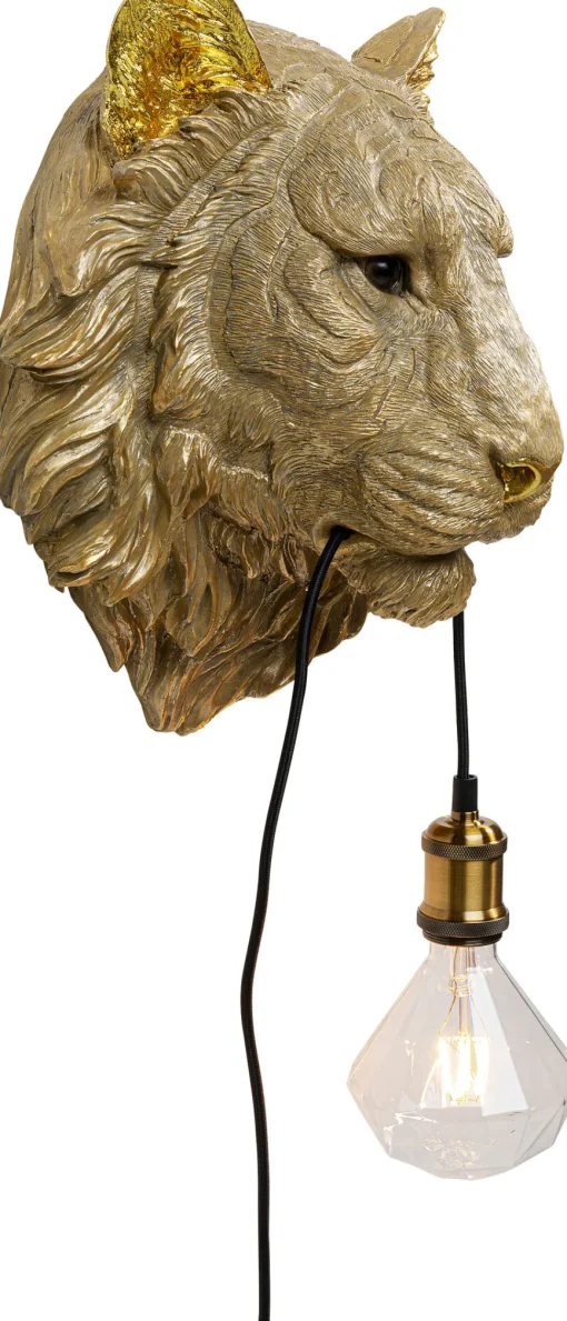 Wandleuchte Animal Tiger Head 34cm