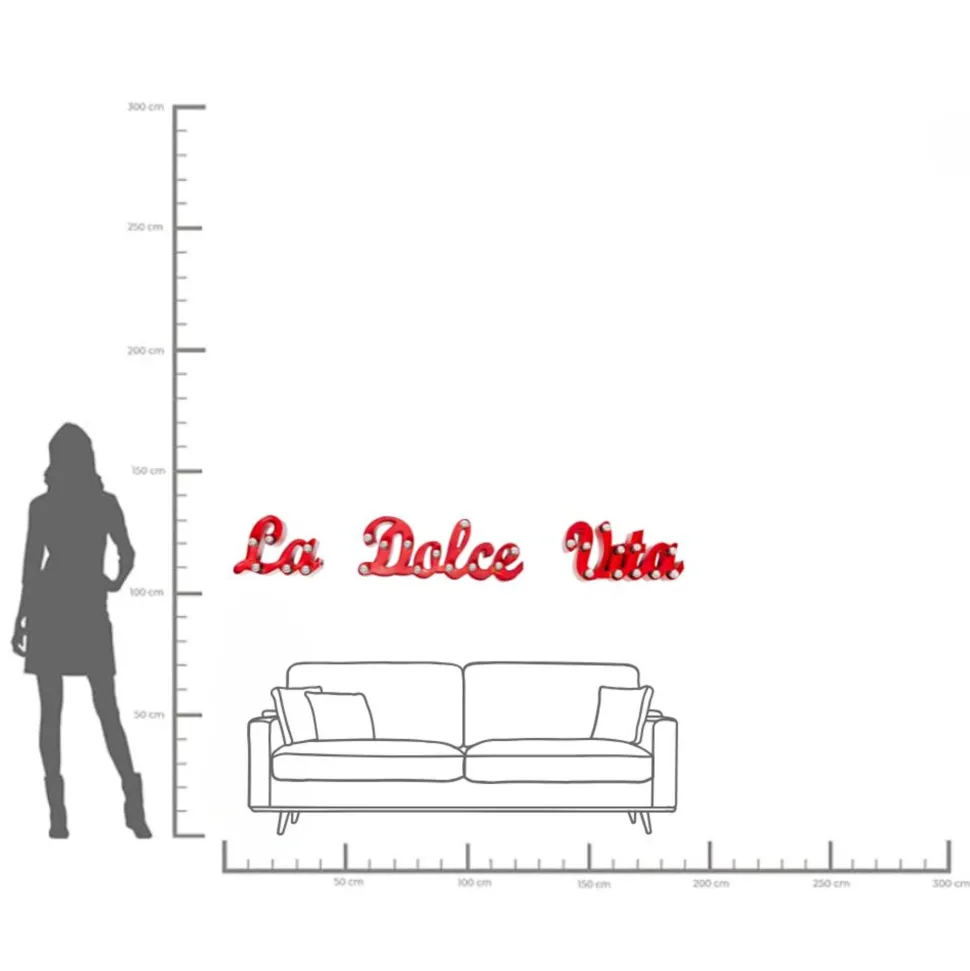 Wandleuchte La Dolce Vita 190cm