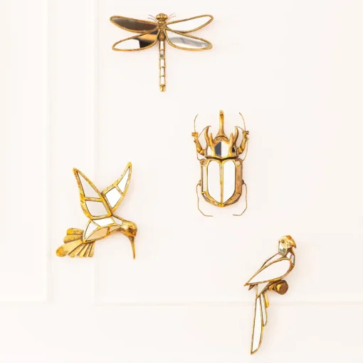 Wandschmuck Dragonfly Mirror 27x35cm