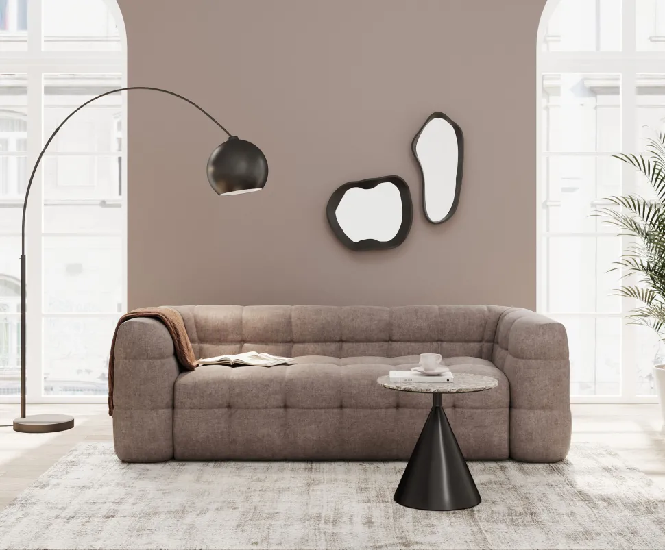 Wandspiegel Dynamic Schwarz 29x61cm