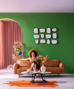 Wandspiegel Nastro Schwarz 80x114cm