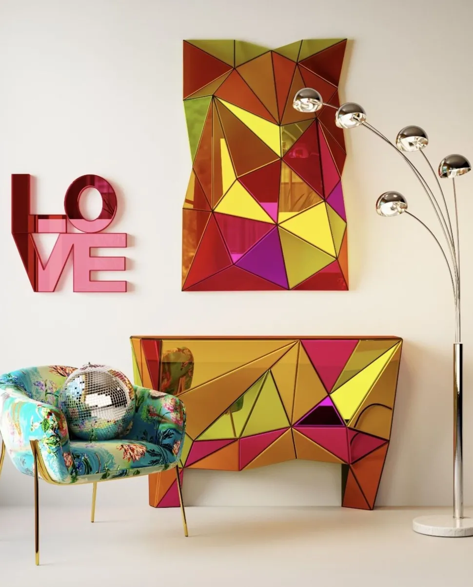 Wandspiegel Prisma Colore 80x120cm