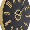 Wanduhr Casino Schwarz Ø76cm