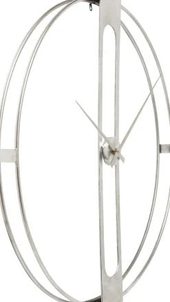 Wanduhr Clip Silber Ø60cm