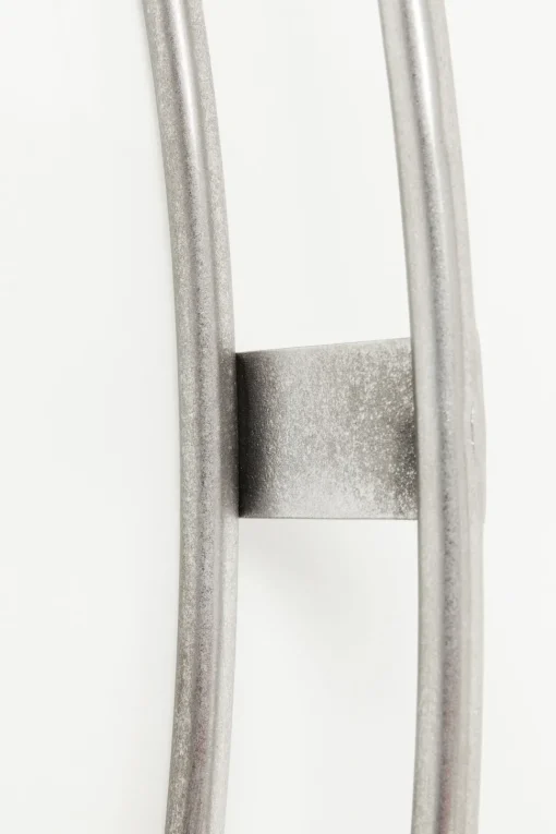 Wanduhr Clip Silber Ø60cm